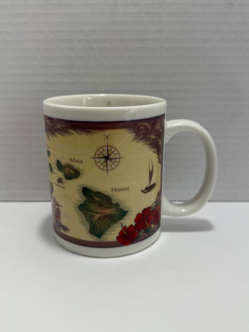 Hawaiian Island Chain Coffee Mug The Islander Group Sandwich Islands Souvenir
